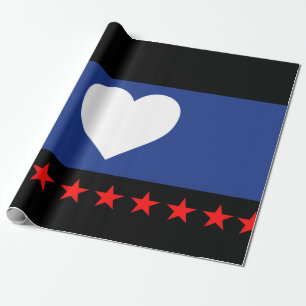 Papier Cadeau Drapeau de la Fierté du pied