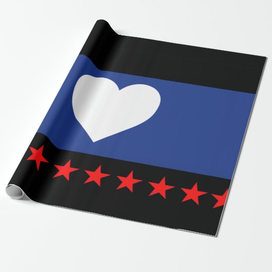 Papier Cadeau Drapeau de la fierté du pied (Déroulé)