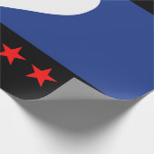 Papier Cadeau Drapeau de la fierté du pied (Coin)