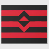 Papier Cadeau Drapeau de la fierté du poing levé (Plat)