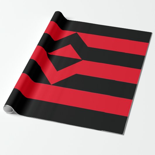 Papier Cadeau Drapeau de la fierté du poing levé (Déroulé)