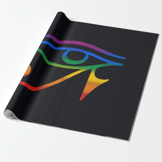 Papier Cadeau Drapeau de la fierté gay goth (Déroulé)
