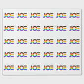 Papier Cadeau Drapeau de la Fierté Inclusive Joe LGBTQ (Plat)