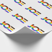 Papier Cadeau Drapeau de la Fierté Inclusive Joe LGBTQ (Coin)