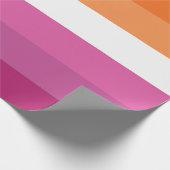 Papier Cadeau Drapeau de la fierté lesbienne (Coin)