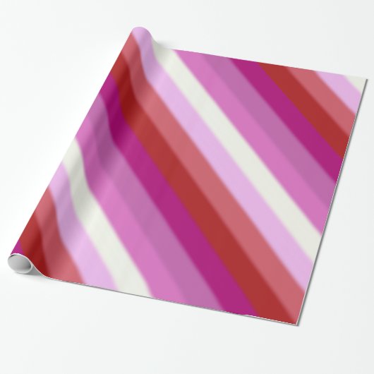 Papier Cadeau Drapeau de la Fierté lesbienne tombée (Déroulé)