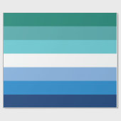 Papier Cadeau Drapeau de la fierté masculine gay (Plat)