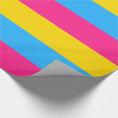 Papier Cadeau Drapeau de la fierté Pansexual (Coin)