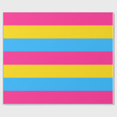 Papier Cadeau Drapeau de la fierté Pansexual (Plat)