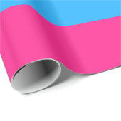Papier Cadeau Drapeau de la fierté Pansexual (Coin rond)