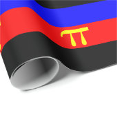 Papier Cadeau Drapeau de la Fierté polyamérale (Coin rond)