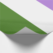 Papier Cadeau Drapeau de la fierté queer (Coin)