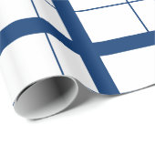Papier Cadeau Drapeau de la Finlande (Coin rond)