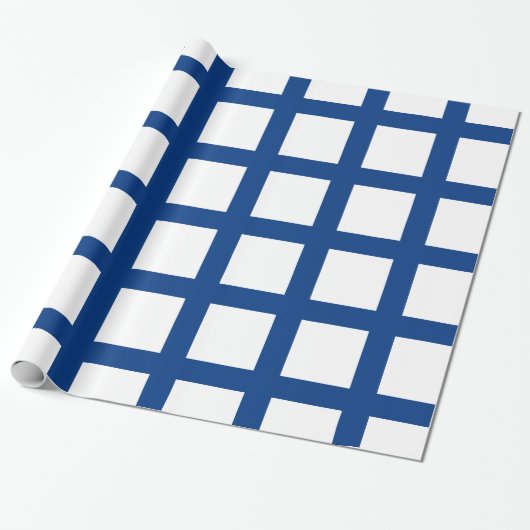Papier Cadeau Drapeau de la Finlande (Déroulé)