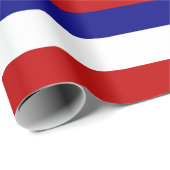 Papier Cadeau Drapeau de la France (Coin rond)