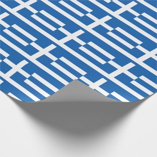 Papier Cadeau Drapeau de la Grèce (Coin)