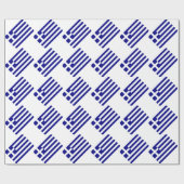 Papier Cadeau Drapeau de la Grèce (Plat)