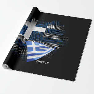 Papier Cadeau Drapeau de la Grèce