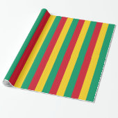 Papier Cadeau Drapeau de la Guinée (Déroulé)