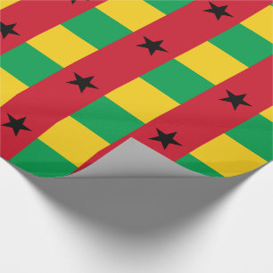 Papier Cadeau Drapeau de la Guinée Bissau