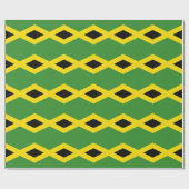 Papier Cadeau Drapeau de la Jamaïque (Plat)