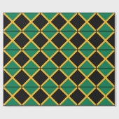 Papier Cadeau Drapeau de la Jamaïque (Plat)