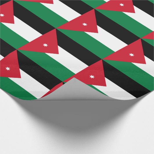 Papier Cadeau Drapeau de la Jordanie (Coin)