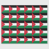 Papier Cadeau Drapeau de la Jordanie (Plat)