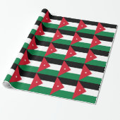 Papier Cadeau Drapeau de la Jordanie (Déroulé)