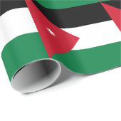 Papier Cadeau Drapeau de la Jordanie (Coin rond)