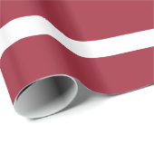 Papier Cadeau Drapeau de la Lettonie (Coin rond)