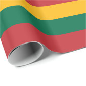 Papier Cadeau Drapeau de la Lituanie (Coin rond)