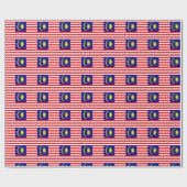 Papier Cadeau Drapeau de la Malaisie (Plat)