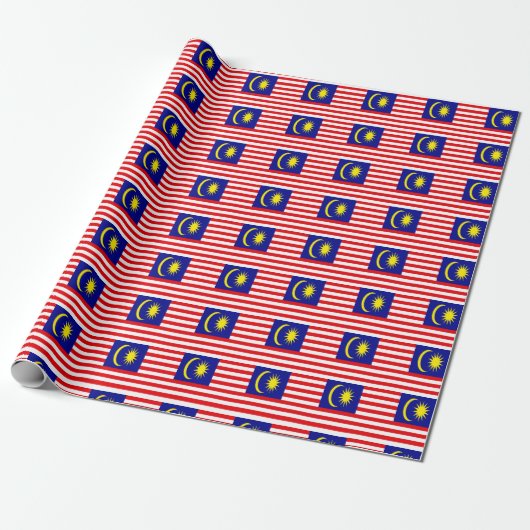 Papier Cadeau Drapeau de la Malaisie (Déroulé)