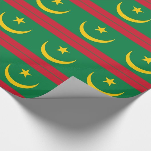 Papier Cadeau Drapeau de la Mauritanie (Coin)