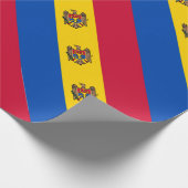 Papier Cadeau Drapeau de la Moldavie (Coin)