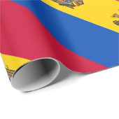 Papier Cadeau Drapeau de la Moldavie (Coin rond)