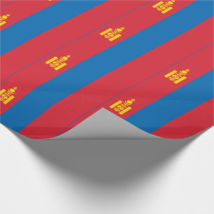 Papier Cadeau Drapeau de la Mongolie