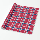 Papier Cadeau Drapeau de la Norvège (Déroulé)