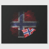 Papier Cadeau Drapeau de la Norvège (Plat)