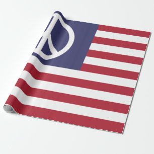 Papier Cadeau Drapeau de la paix des États-Unis
