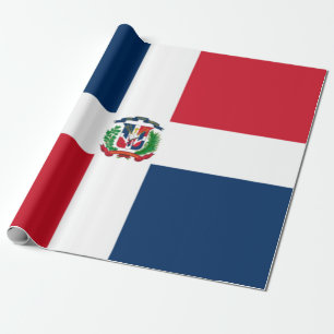 Papier Cadeau Drapeau De La République Dominicaine