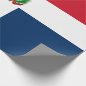 Papier Cadeau Drapeau De La République Dominicaine (Coin)