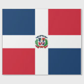 Papier Cadeau Drapeau de la République dominicaine (Plat)