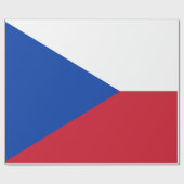 Papier Cadeau Drapeau de la République tchèque (Plat)