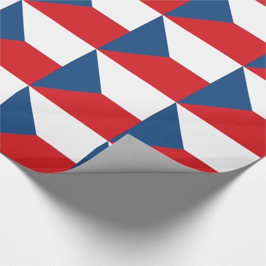Papier Cadeau Drapeau de la République tchèque (Coin)
