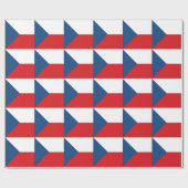 Papier Cadeau Drapeau de la République tchèque (Plat)