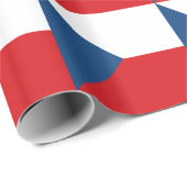 Papier Cadeau Drapeau de la République tchèque (Coin rond)