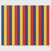 Papier Cadeau Drapeau de la Roumanie (Plat)
