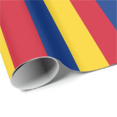 Papier Cadeau Drapeau de la Roumanie (Coin rond)